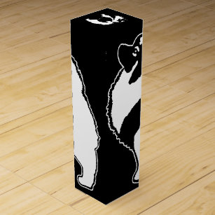 Keeshond Graphics  - Cute Original Dog Art Wine Box