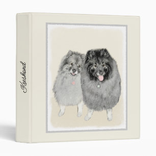 Keeshond Graphics Keeshond Mom and Son Binder