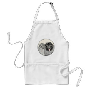 Keeshond Graphics Keeshond Mom and Son Standard Apron