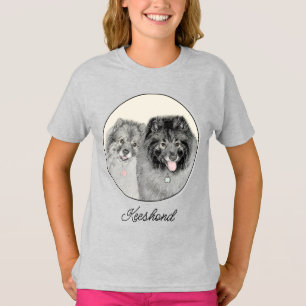 Keeshond Graphics Keeshond Mom and Son T-Shirt