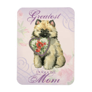 Keeshond Heart Mom Magnet