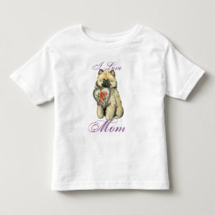 Keeshond Heart Mom Toddler T-shirt