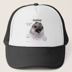 Keeshond History Design Trucker Hat