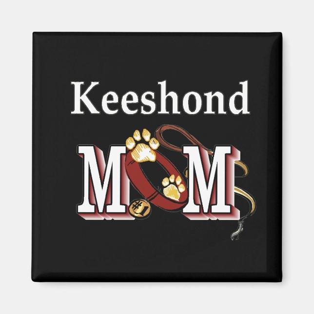 Keeshond MOM Gifts Magnet (Front)
