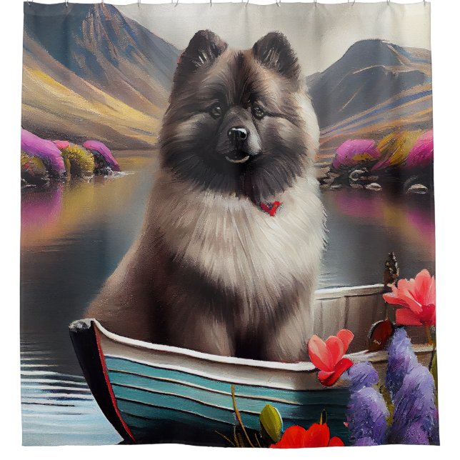 Keeshond on a Paddle: A Scenic Adventure (Front)