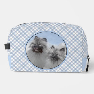 Keeshond Painting 2 Keeshonden Original Dog Art Dopp Kit