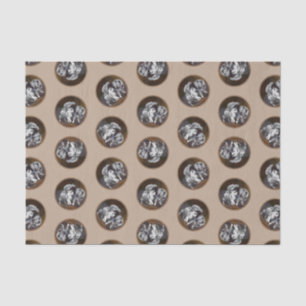 Keeshond Painting Playtime Cute Original Dog Art Tissue Paper