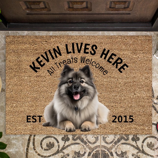 Keeshond Personalized Dog Lover  Doormat (Creator Uploaded)