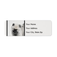 Keeshond Puppy Drawing - Cute Original Dog Art