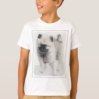 Keeshond Puppy Drawing - Cute Original Dog Art