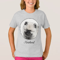 Keeshond Puppy Drawing - Cute Original Dog Art