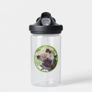 Keeshond Puppy in the Garden Painting Original Art Water Bottle