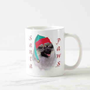 Keeshond Santa Paws Coffee Mug