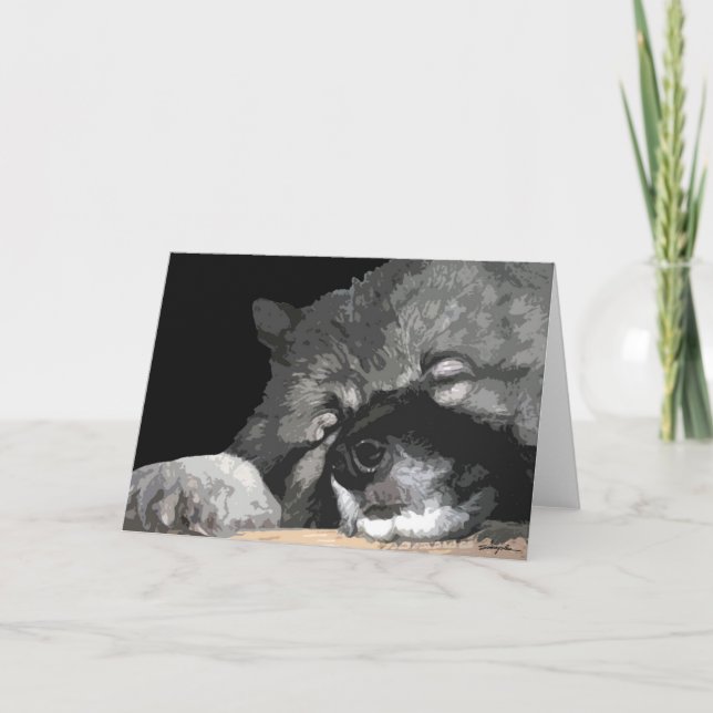 Keeshond toute carte de voeux d'occasion (Devant)