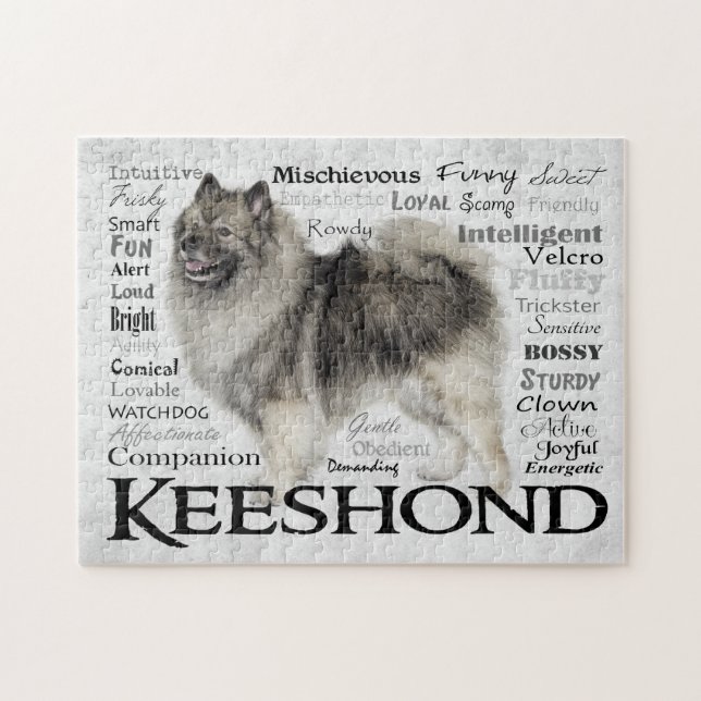 Keeshond Traits Puzzle (Horizontal)