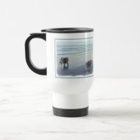 Keeshonds at the Seashore Painting Dog Art