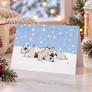 Keesies in the Snow Holiday Card