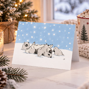 Keesies in the Snow Holiday Card