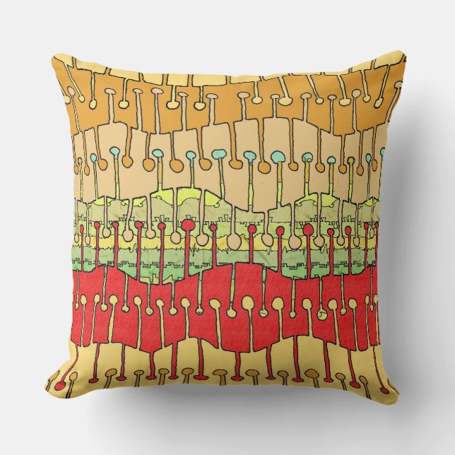 Keet Seel Veldt Throw Pillow (Front)