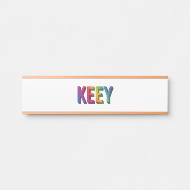 keey plet design  door sign (Front)