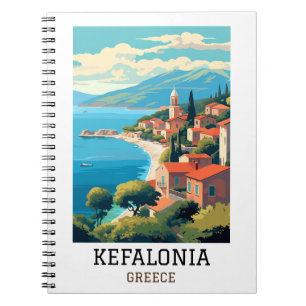 Kefalonia Greece Retro Vintage Travel Notebook