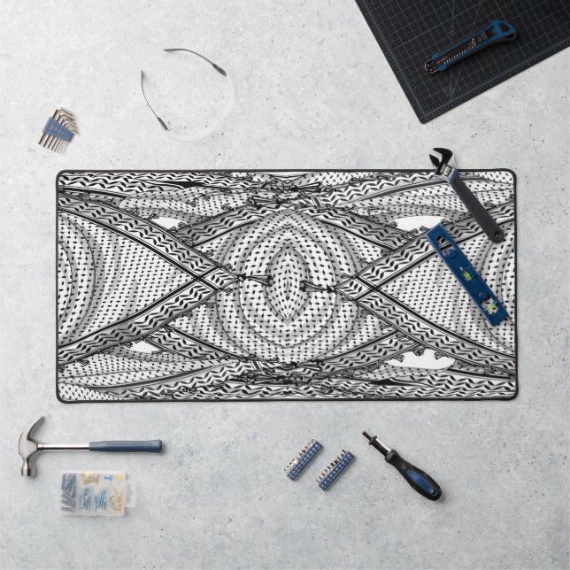 Keffiyeh Écharpe palestinienne tissu traditionnel (Poste de travail)