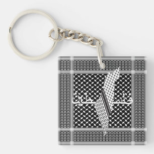 Keffiyeh Palestine Motif blanc