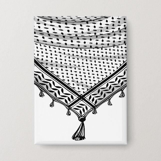 Keffiyeh Palestinian Scarf Traditional Fabric (Front)