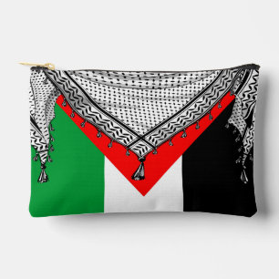 Keffiyeh Palestinian Scarf Traditional Fabric Accessory Pouch