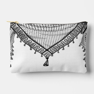 Keffiyeh Palestinian Scarf Traditional Fabric Accessory Pouch