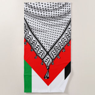 Keffiyeh Palestinian Scarf Traditional Fabric Beach Towel