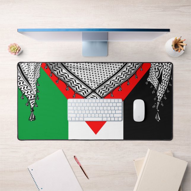 Keffiyeh Palestinian Scarf Traditional Fabric Desk Mat (Office 1)