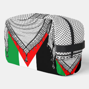 Keffiyeh Palestinian Scarf Traditional Fabric Dopp Kit