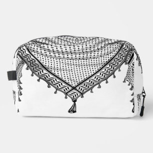 Keffiyeh Palestinian Scarf Traditional Fabric Dopp Kit