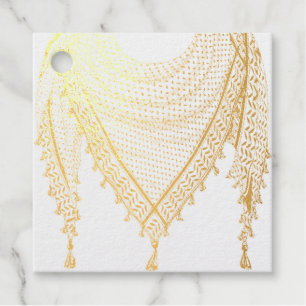 Keffiyeh Palestinian Scarf Traditional Fabric Favour Tags