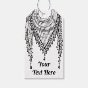 Keffiyeh Palestinian Scarf Traditional Fabric Gift Tags