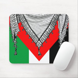 Keffiyeh Palestinian Scarf Traditional Fabric Mouse Pad