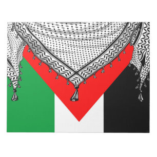 Keffiyeh Palestinian Scarf Traditional Fabric Notepad