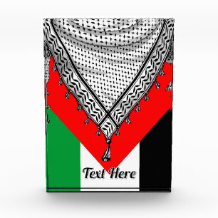 Keffiyeh Palestinian Scarf Traditional Fabric Photo Block