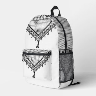Keffiyeh Palestinian Scarf Traditional Fabric Printed Backpack