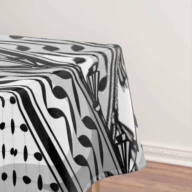 Keffiyeh Palestinian Scarf Traditional Fabric Tablecloth (In Situ)