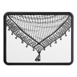 Keffiyeh Palestinian Scarf Traditional Fabric Trailer Hitch Cover