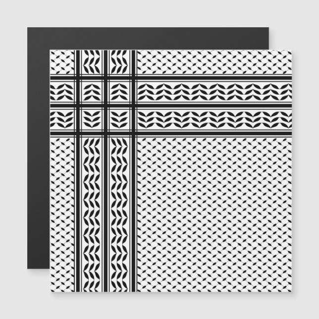 Keffiyeh Symbol of Palestine Resistance Pattern (Front/Back)