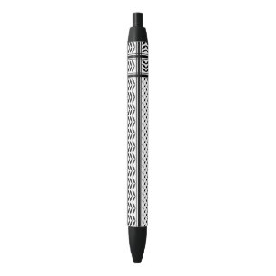Keffiyeh Symbol of Palestine Resistance Pattern Black Ink Pen