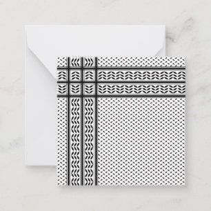 Keffiyeh Symbol of Palestine Resistance Pattern Card