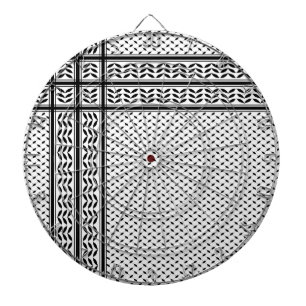 Keffiyeh Symbol of Palestine Resistance Pattern Dartboard