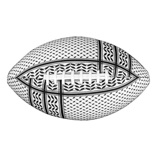 Keffiyeh Symbol of Palestine Resistance Pattern Football (Front)