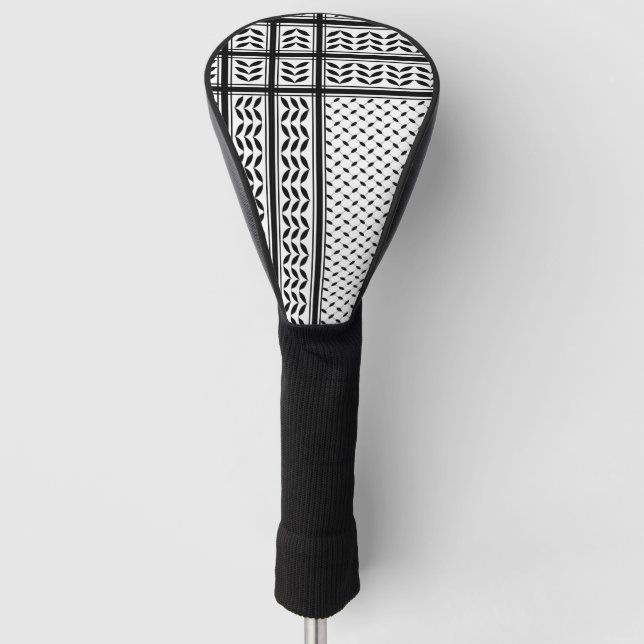 Keffiyeh Symbol of Palestine Resistance Pattern Golf Head Cover (Front)