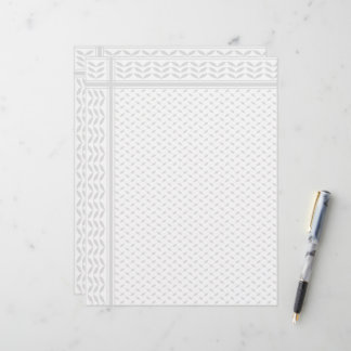 Keffiyeh Symbol of Palestine Resistance Pattern Letterhead