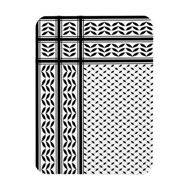 Keffiyeh Symbol of Palestine Resistance Pattern Magnet (Vertical)
